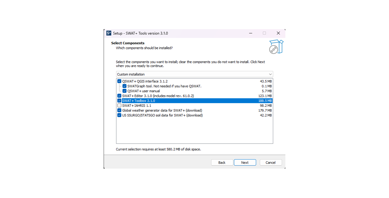 Installing SWAT+ Toolbox 1