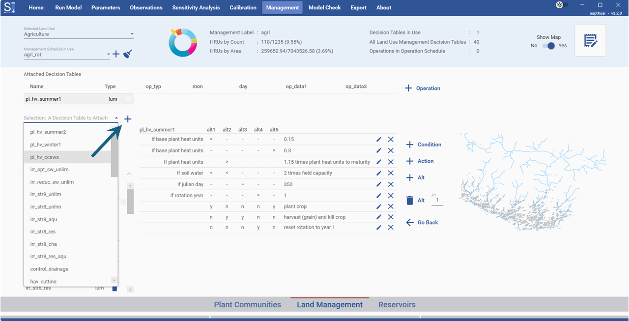 Attaching Decision Tables