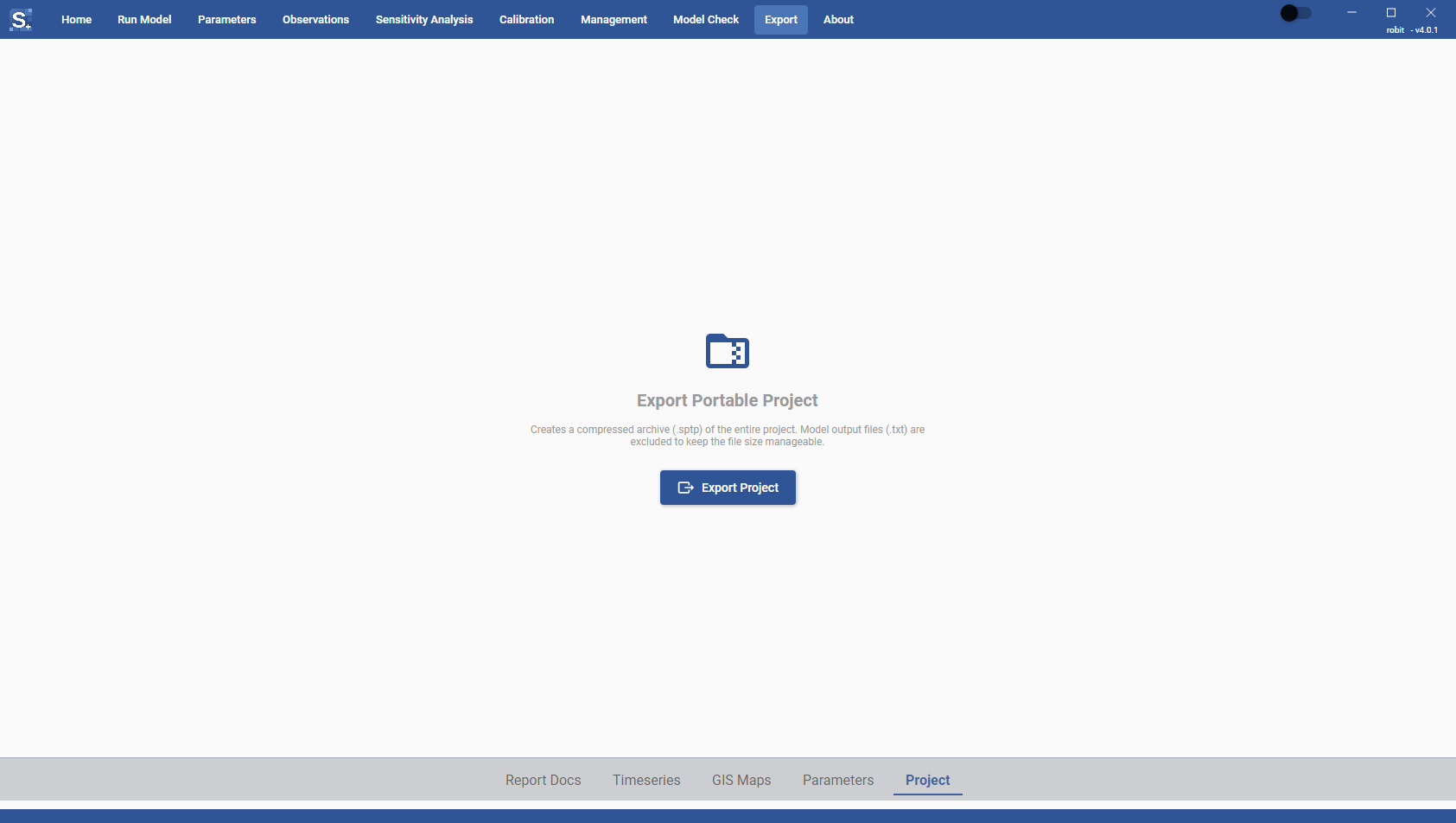 Project tab
